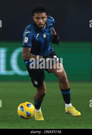 Bergamo, Italien. Januar 2024. Ederson von Atalanta während des Coppa Italia Spiels im Gewiss Stadium in Bergamo. Der Bildnachweis sollte lauten: Jonathan Moscrop/Sportimage Credit: Sportimage Ltd/Alamy Live News Stockfoto