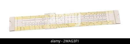 Alten Rechenschieber slipstick analogen Computer für mathematische calcululs Stockfoto