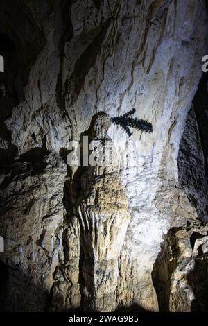 Die Meziad-Höhle. Eine der schönsten Höhlen Rumäniens Stockfoto