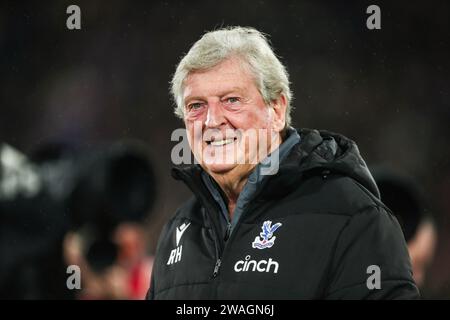 Crystal Palace Manager Roy Hodgson während des Spiels der 3. Runde des Crystal Palace FC gegen Everton FC Emirates FA Cup im Selhurst Park Stadium, London, England, Großbritannien am 4. Januar 2024 Credit: Every Second Media/Alamy Live News Stockfoto