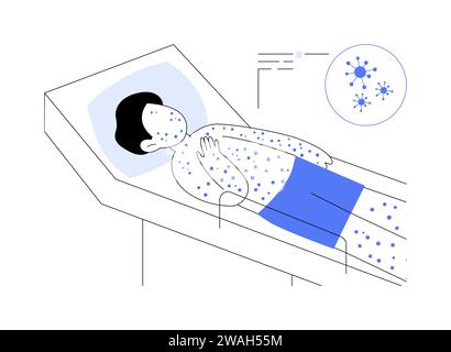 Die abstrakte Konzeptvektorillustration der Windpocken. Stock Vektor