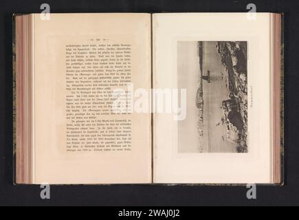 Blick auf den Hafen Hammerfest, Paul Güssfeldt (möglich), um 1889 - in oder vor 1892 fotomechanischer Druck Finnmark Verlag: Berliner Papierhafen Hammerfest Stockfoto