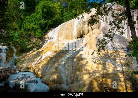 San Filippos Wasserfall-Thermalbäder - Italien Stockfoto