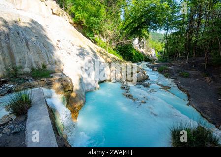 San Filippos Wasserfall-Thermalbäder - Italien Stockfoto