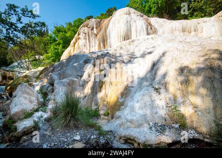 San Filippos Wasserfall-Thermalbäder - Italien Stockfoto