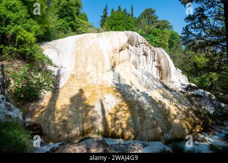 San Filippos Wasserfall-Thermalbäder - Italien Stockfoto