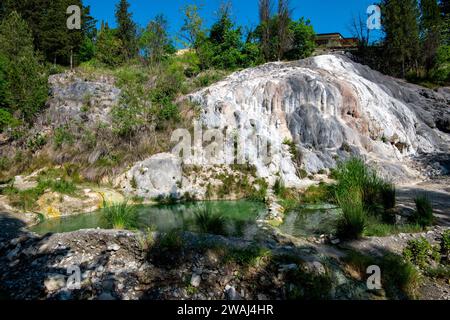 San Filippos Wasserfall-Thermalbäder - Italien Stockfoto