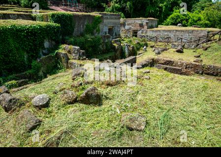 Etruskische Nekropole von Crocifisso del Tufo - Orvieto - Italien Stockfoto