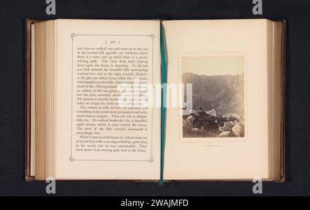 View of the Lochnagar, George Washington Wilson, ca. 1858 - in oder vor 1868 fotografieren Schottland fotografische Unterstützung Albumendruck Berge. lake Lochnagar Stockfoto