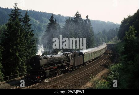 Photographimg-Dampfmaschinen im Einsatz in Frankreich/Westdeutschland Juni/Juli 1971 Stockfoto