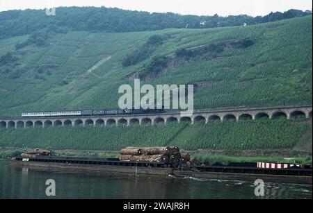 Photographimg-Dampfmaschinen im Einsatz in Frankreich/Westdeutschland Juni/Juli 1971 Stockfoto