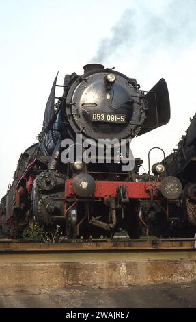 Photographimg-Dampfmaschinen im Einsatz in Frankreich/Westdeutschland Juni/Juli 1971 Stockfoto