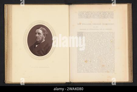 Sir William Vernon-Harcourt, Lock & Whitfield, ca. 1871 - in oder vor 1876 fotomechanischen Druckpapier historische Personen (Porträts und Szenen aus dem Leben) (+ (Vollporträt). Anwalt, Rechtsanwalt Stockfoto