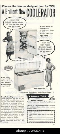 Vintage-Werbespot „Good Housekeeping“ Juni 1953, USA Stockfoto