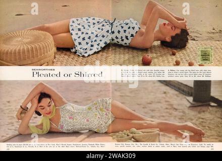 Vintage-Werbespot „Good Housekeeping“ Juni 1953, USA Stockfoto