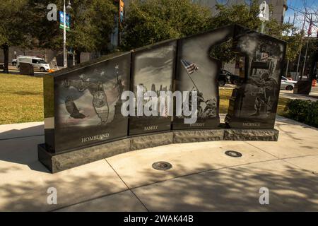 Das Gold Star Families Memorial Monument im MacDill Park am Tampa Riverwalk in Florida, USA Stockfoto