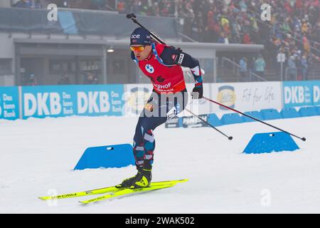 Oberhof, Deutschland. Januar 2024. Tarjei Boe (NOR, Norwegen), 05.01.2024, Oberhof (Deutschland), IBU World Cup Biathlon Oberhof 2024 Credit: dpa/Alamy Live News Stockfoto