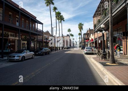Die Straßen von Ybor City in Tampa, Florida, USA Stockfoto