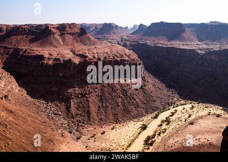 Al Ula, Arabie Saoudite. Januar 2024. Landschaft während des Prologs der Dakar 2024 am 5. Januar 2024 in Al-Ula, Saudi-Arabien - Foto Florent Gooden/DPPI Credit: DPPI Media/Alamy Live News Stockfoto