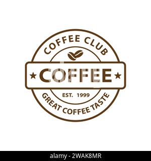 Coffee Cafe-Logo-Designvorlage Stock Vektor