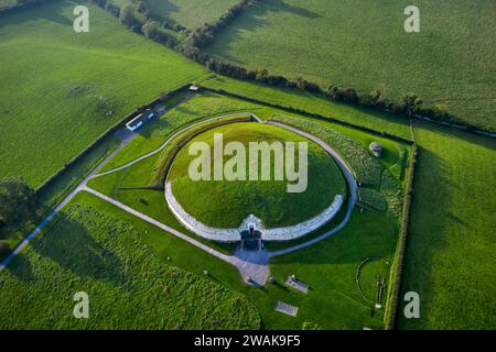 Republik Irland, Leinster, County Meath, Newgrange, UNESCO-Weltkulturerbe Stockfoto