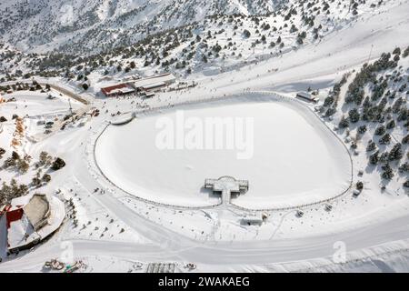 Blick Auf Das Skigebiet Ergan, Erzincan, Türkei Stockfoto