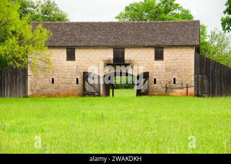 Bruckner Barn, Lyndon B. Johnson National Historical Park, Texas Stockfoto