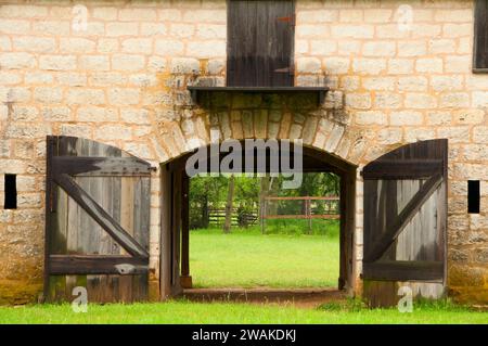 Bruckner Barn, Lyndon B. Johnson National Historical Park, Texas Stockfoto