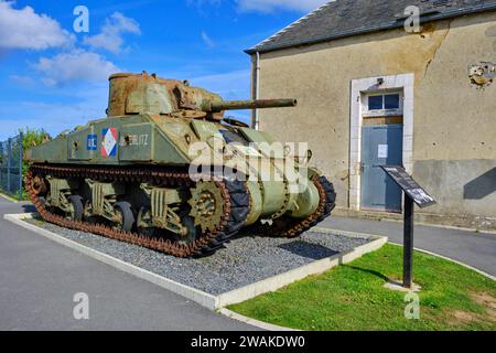 Frankreich, Calvados, Vierville-sur-Mer, Omaha Beach, D-Day Museum Stockfoto