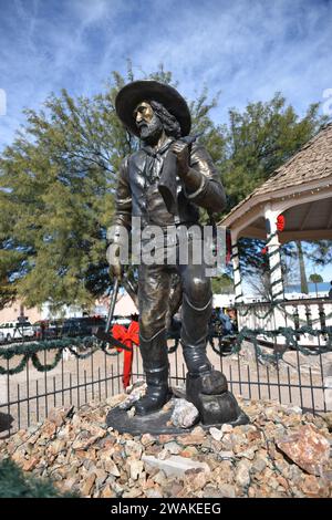 Tombstone, AZ., USA 12/30/2023. Edward Lawrence Schieffelin (1847–1897) war ein wahrer Wanderer; er war ein indischer Pfadfinder und Prospektor. Stockfoto