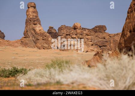 Al Ula, Arabie Saoudite. Januar 2024. Landschaft während des Prologs der Dakar 2024 am 5. Januar 2024 in Al-Ula, Saudi-Arabien - Foto Julien Delfosse/DPPI Credit: DPPI Media/Alamy Live News Stockfoto