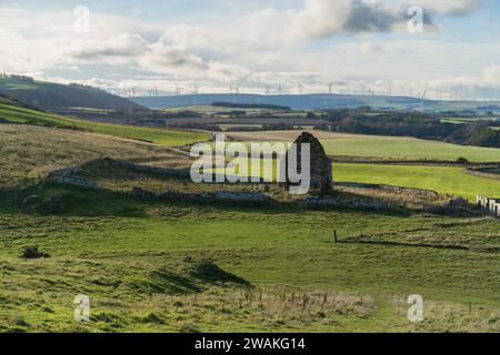 St Helens on the Lea, ruinierte Kirche von Old Cambus am Siccar Point in Berwickshire, Schottland Stockfoto