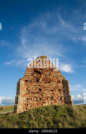 St Helens on the Lea, ruinierte Kirche von Old Cambus am Siccar Point in Berwickshire, Schottland Stockfoto
