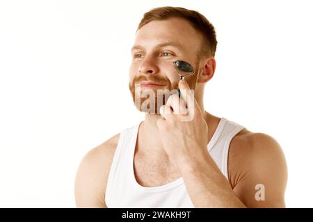 Junger Mann W Stockfoto