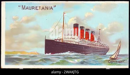 Mauretania 00001 - Vintage Zigarettenkarte Illustration Stockfoto