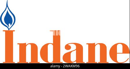 Indangas-Logo im Vektor | Indane LPG Stock Vektor