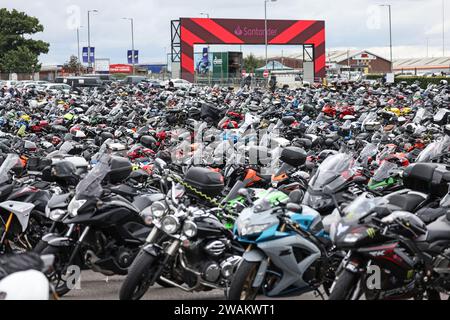 Fahrradparkplätze am Silverstone F1 Grand Prix 2023 von British Stockfoto