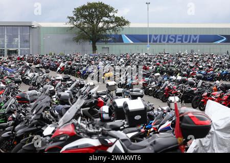 Fahrradparkplätze am Silverstone F1 Grand Prix 2023 von British Stockfoto