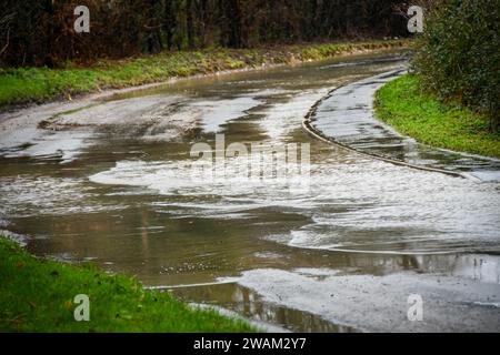 Cambridgeshire-Flut Stockfoto