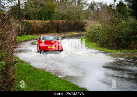 Cambridgeshire-Flut Stockfoto