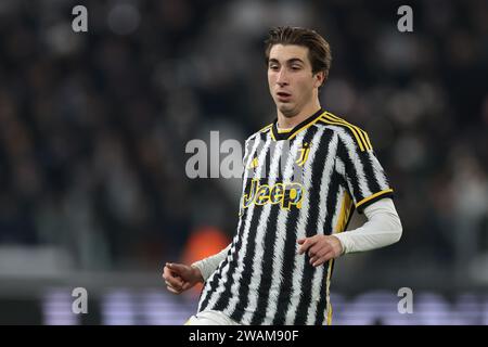 Turin, Italien. Januar 2024. Fabio Miretti von Juventus während des Spiels Coppa Italia im Allianz Stadium in Turin. Der Bildnachweis sollte lauten: Jonathan Moscrop/Sportimage Credit: Sportimage Ltd/Alamy Live News Stockfoto