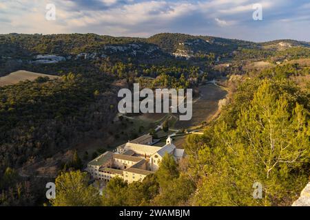 Abtei Senanque, Provence-Alpes-Cate d'Azur, Frankreich Stockfoto