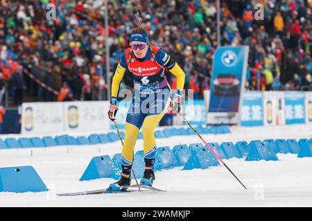 Oberhof, Deutschland. Januar 2024. Elvira Oeberg (SWE, Schweden), 05.01.2024, Oberhof (Deutschland), IBU World Cup Biathlon Oberhof 2024 Credit: dpa/Alamy Live News Stockfoto