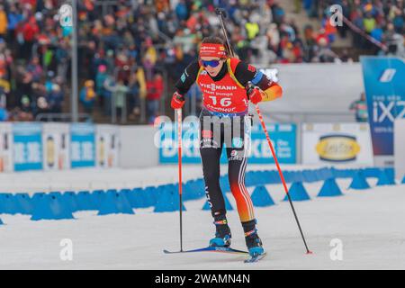 Oberhof, Deutschland. Januar 2024. Vanessa Voigt (Deutschland), 05.01.2024, Oberhof (Deutschland), IBU World Cup Biathlon Oberhof 2024 Credit: dpa/Alamy Live News Stockfoto