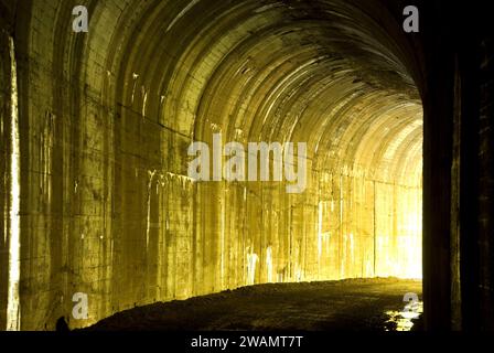 Tunnel 25, Hiawatha Rail Trail, St. Joe National Forest, Idaho Stockfoto