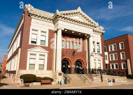 Dwight, Illinois - USA - 2. Januar 2024: Außenansicht des William W. Fox Development Center in der Innenstadt von Dwight, Illinois, USA. Stockfoto