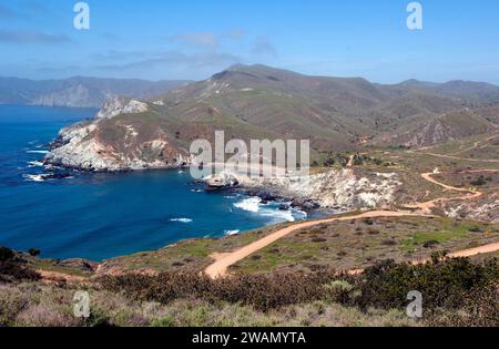 Strände und Küste auf der Rückseite von Catalina Island, Kalifornien, USA Stockfoto