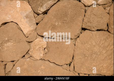 Echte Steinmauer als Hintergrund 7 Stockfoto