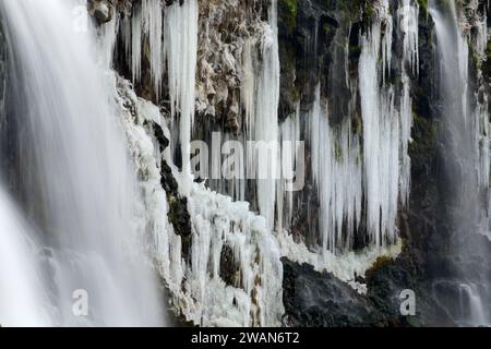 Wasserfall, Tausend Springs State Park-Ritter Insel, Idaho Stockfoto