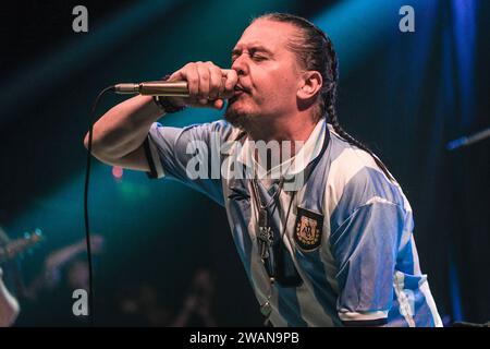 Mike Patton tritt live mit Mr. Bungle auf Stockfoto